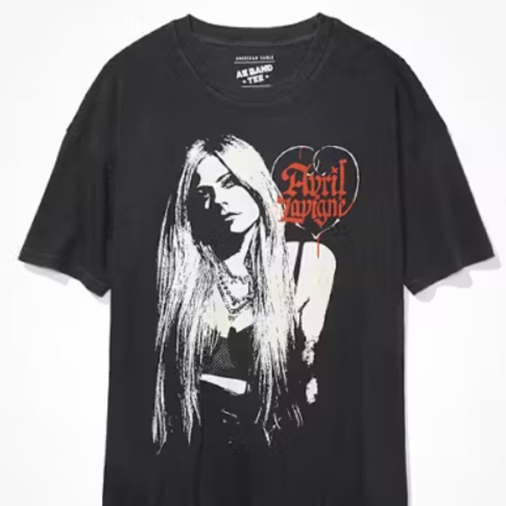 AE Avril Lavigne ‘Luv Sux’ Oversized Graphic Band T-Shirt
